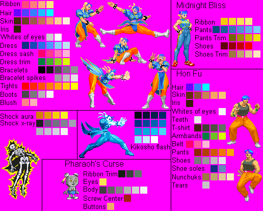 Chun-Li color table